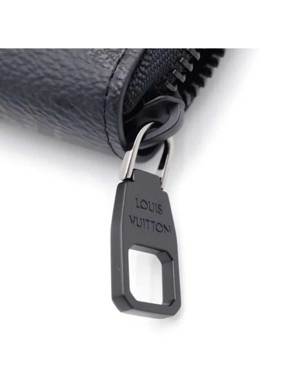 Louis Vuitton Monogram Midnight Zippy Wallet Horizontal Noir Leather Black
